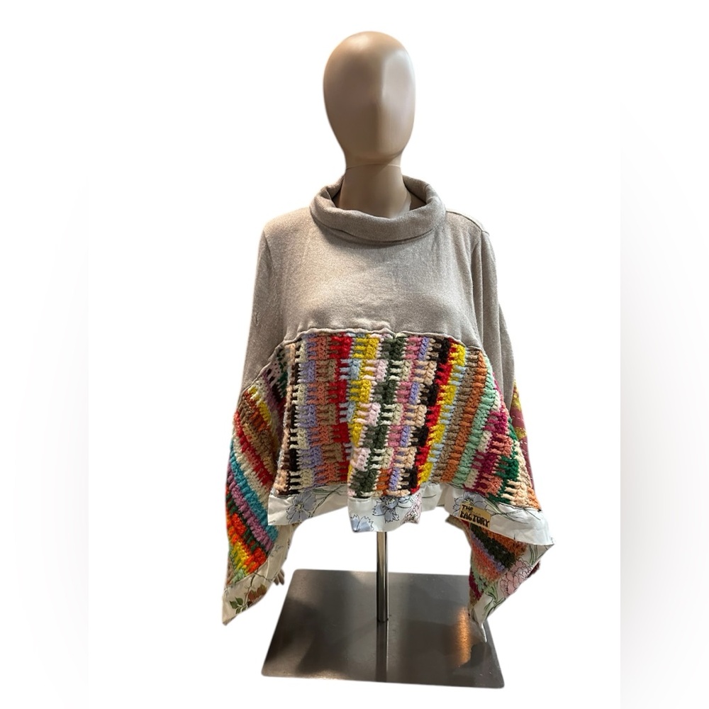Morgan Factory Repurposed Poncho Size Med/Large.